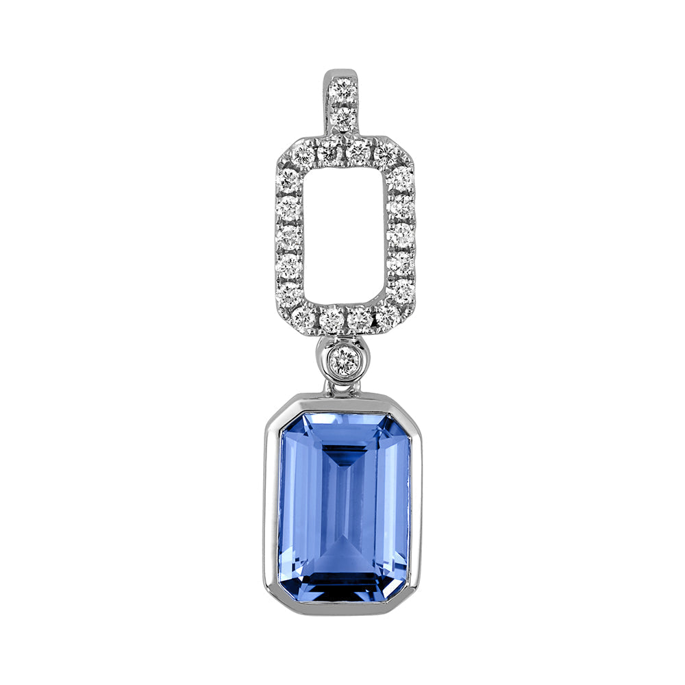 Aqua Blue Spinel Pendant 