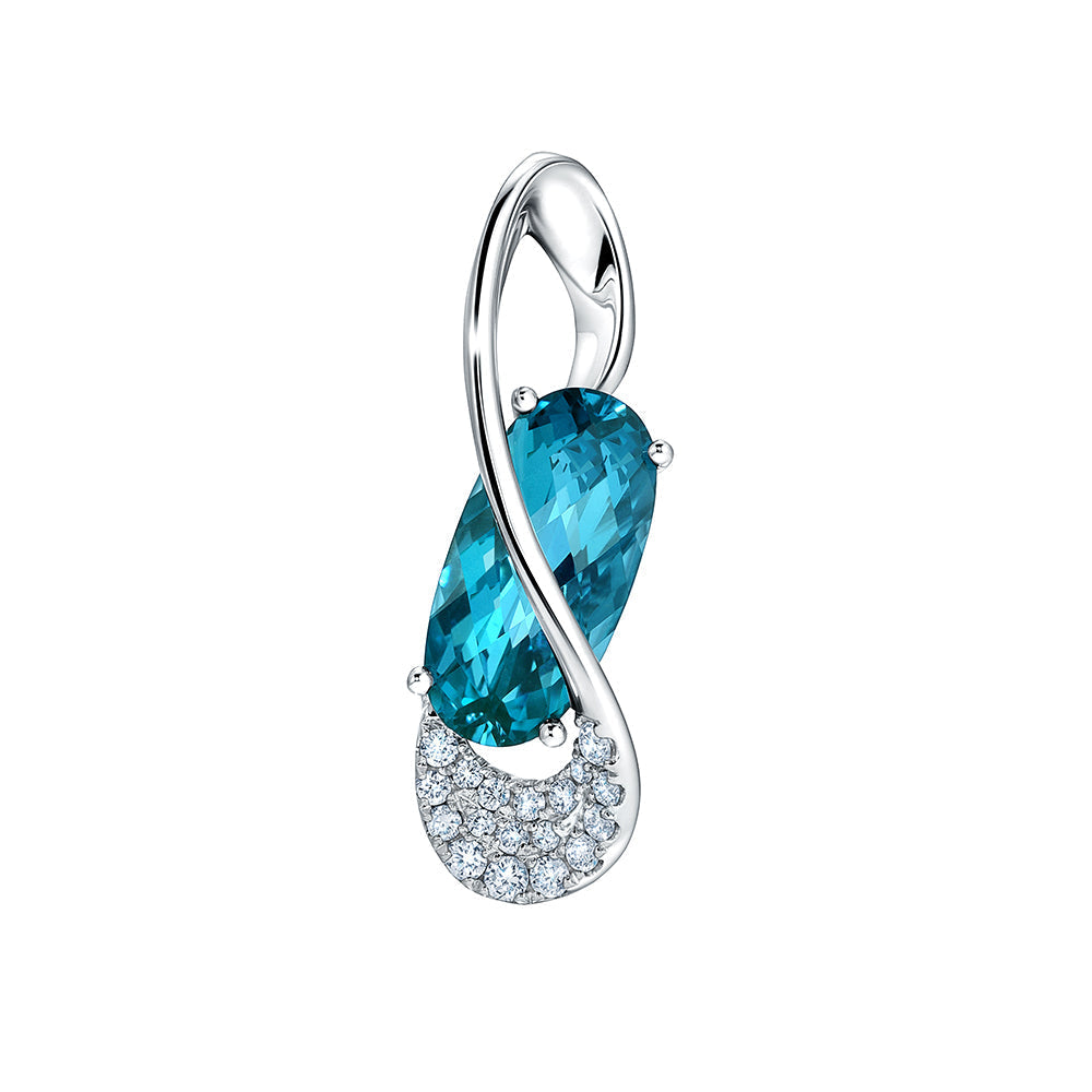 Paraiba Colored Spinel Pendant