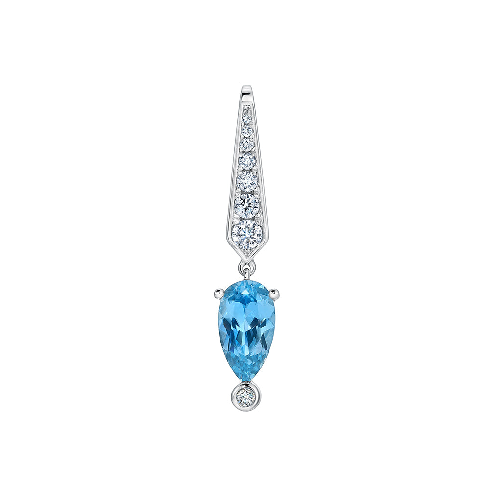 Aqua Blue Spinel Pendant 