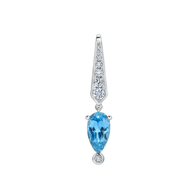 Aqua Blue Spinel Pendant 