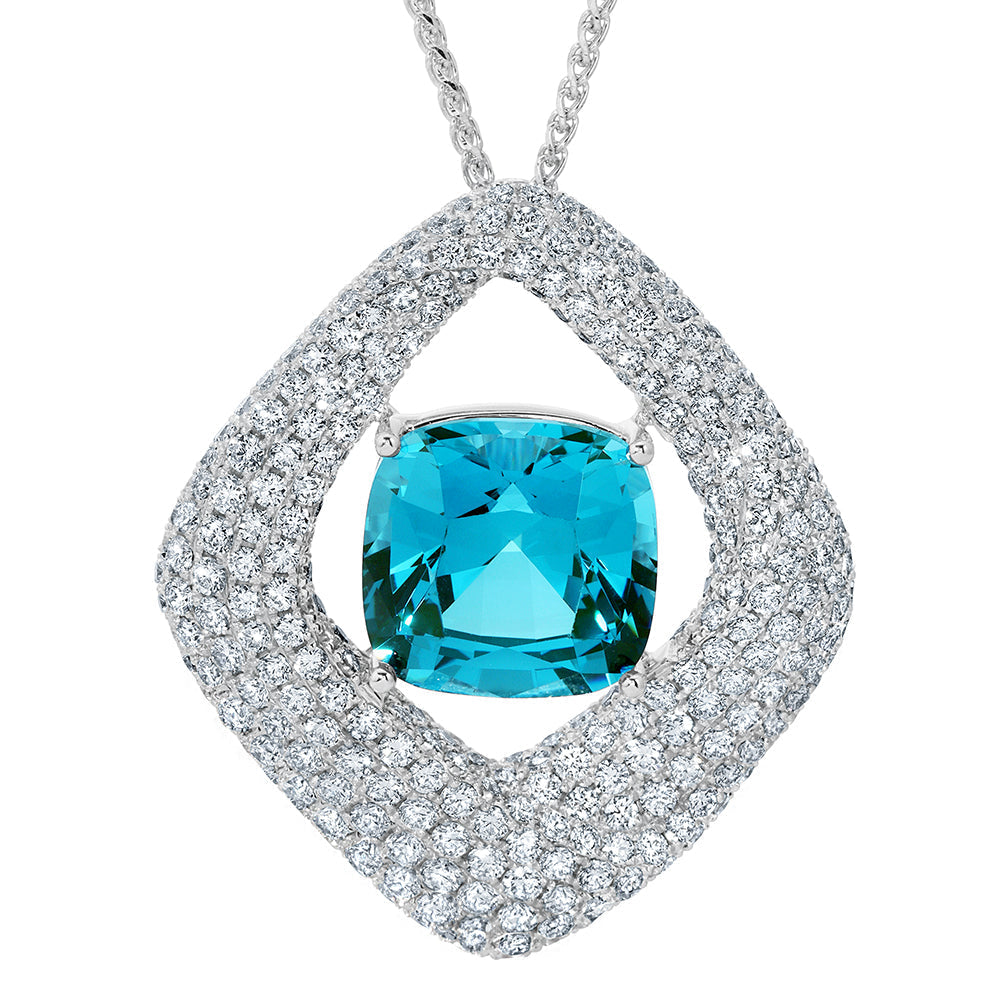 Paraiba Colored Spinel Pendant