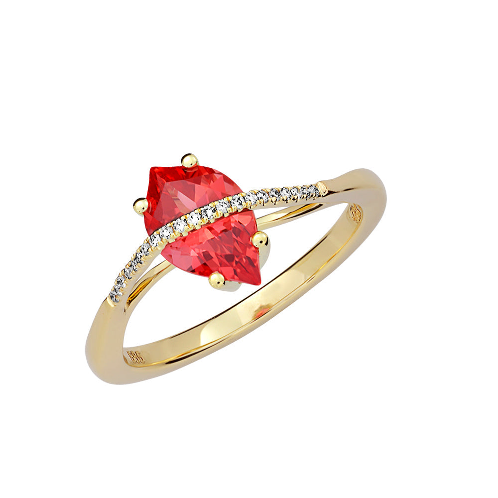 Padparadscha Ring