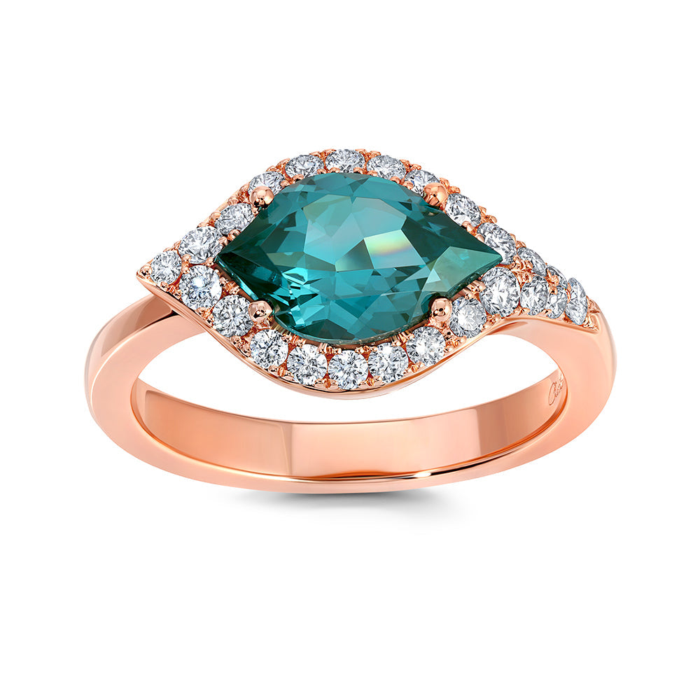 Paraiba Colored Spinel Ring