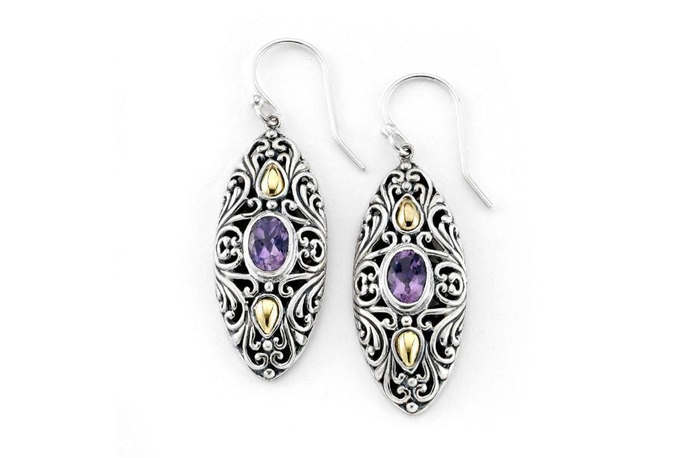 Elea Earrings- Amethyst