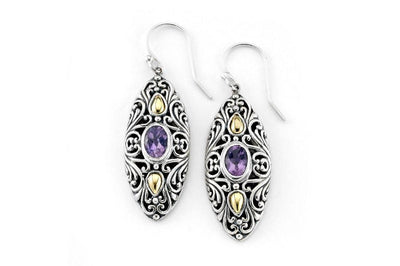 Elea Earrings- Amethyst