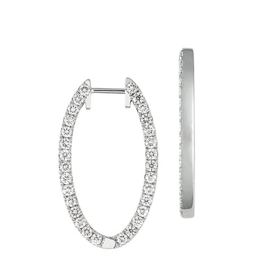Lab Grown Diamond Fashion Hoops