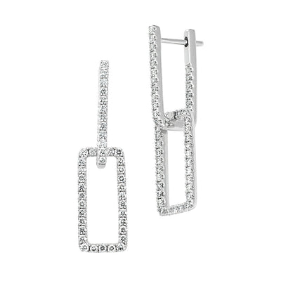 Lab Grown Diamond Fashion Link Earrings