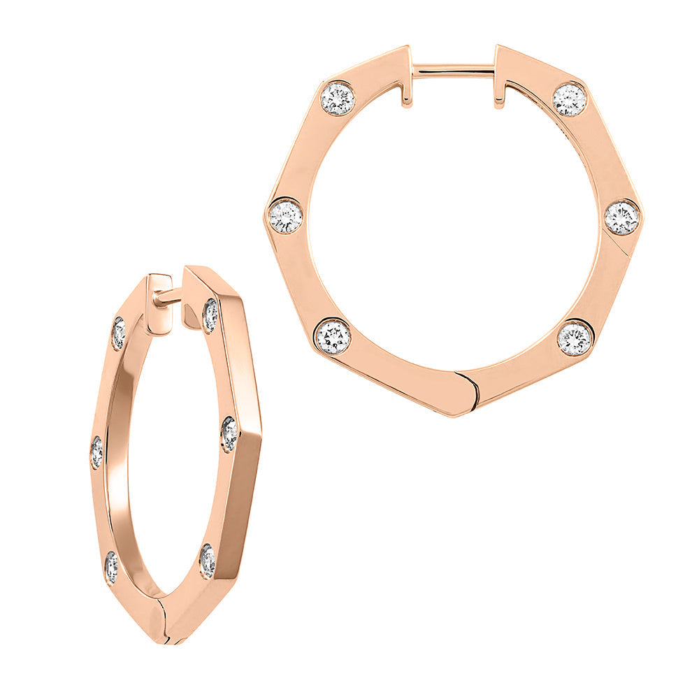 Lab Grown Diamond Fashion Hoops