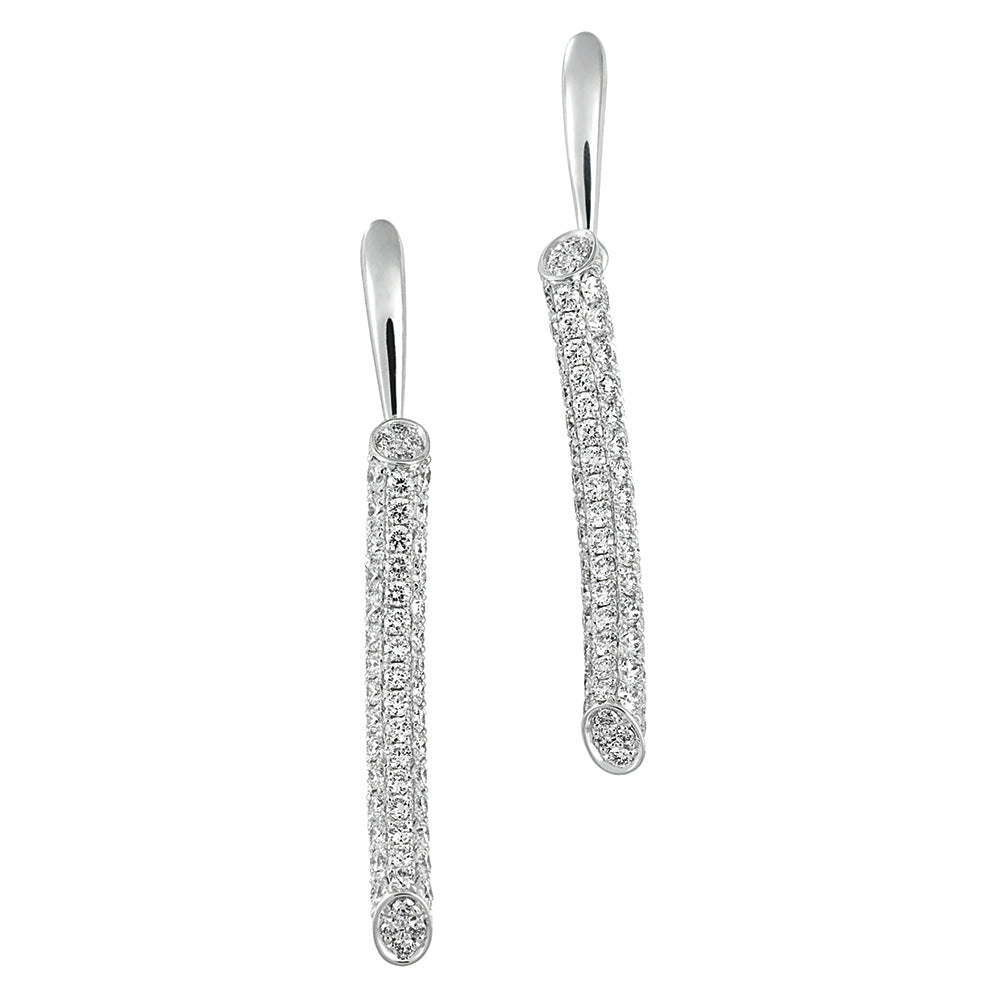 Lab Grown Diamond Fashion Bar Earrings