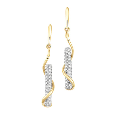 Lab Grown Diamond Fashion Bar Earrings