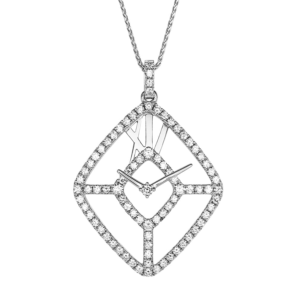 Lab Grown Diamond Clock Pendant