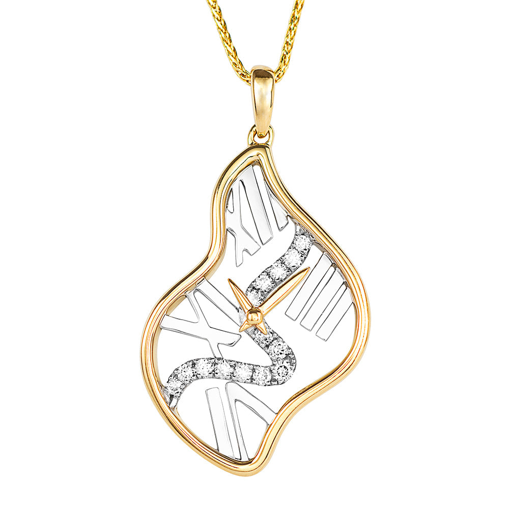 Lab Grown Diamond Clock Pendant