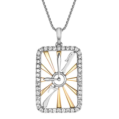 Lab Grown Diamond Clock Pendant