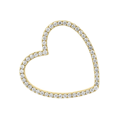 Lab Grown Diamond Fashion Heart Shaped Pendant