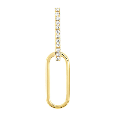 Lab Grown Diamond Fashion Paper Clip Pendant