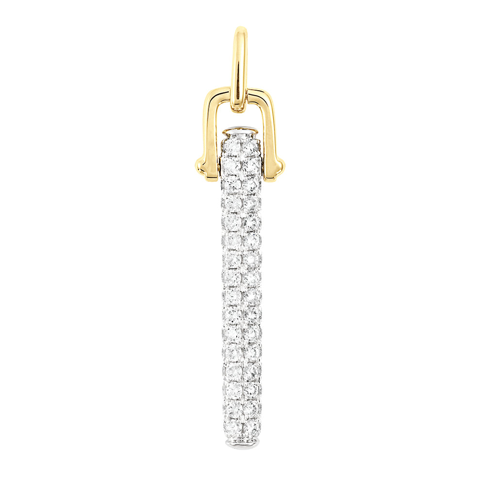 Lab Grown Diamond Fashion Bar Pendant