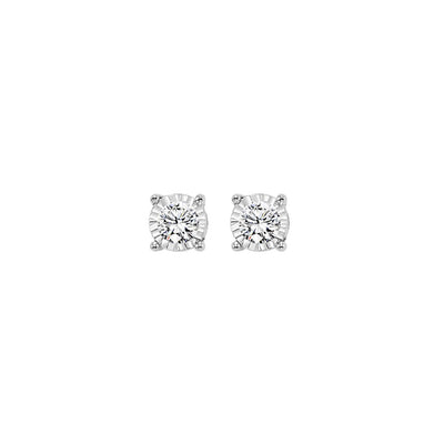 14Kt White Gold Diamond 1/4Ctw Earring