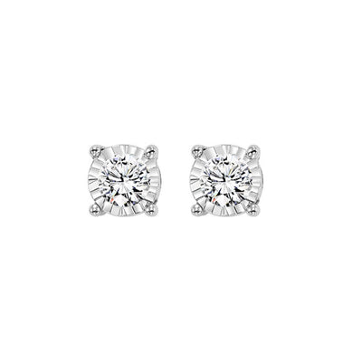 14Kt White Gold Diamond 3/4Ctw Earring