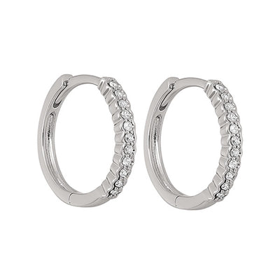 14Kt White Gold Diamond 1/7Ctw Earring