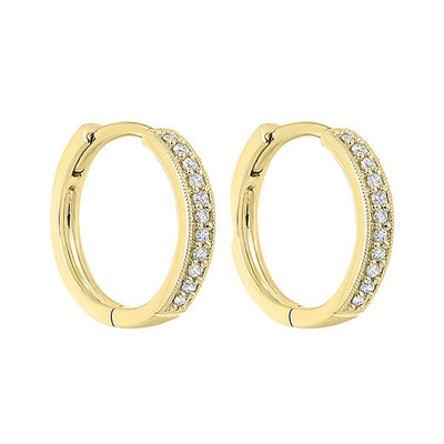 14Kt Yellow Gold Diamond 1/6Ctw Earring