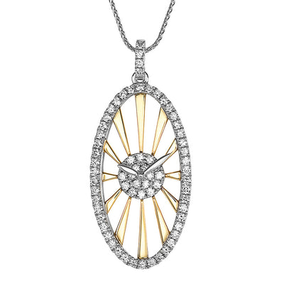 Lab Grown Diamond Clock Pendant