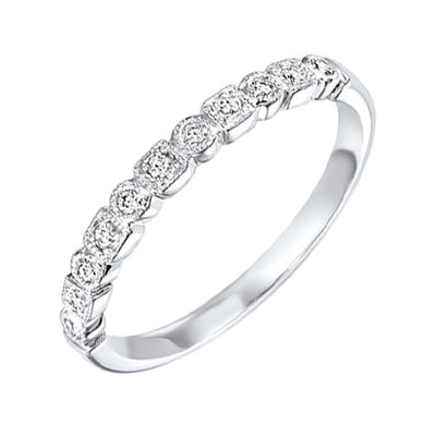 10Kt White Gold Diamond 1/8Ctw Ring