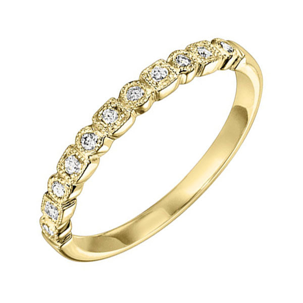 10Kt Yellow Gold Diamond 1/8Ctw Ring