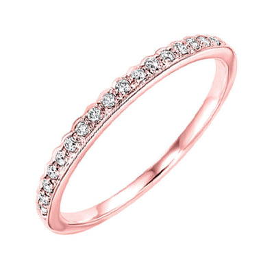 10Kt Rose Gold Diamond 1/8Ctw Ring