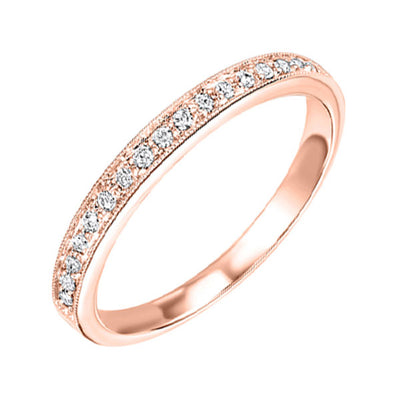 10Kt Rose Gold Diamond 1/8Ctw Ring