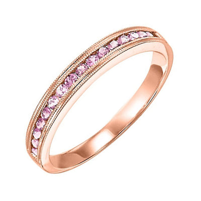 14Kt Rose Gold Pink Tourmaline 1/4Ctw Ring