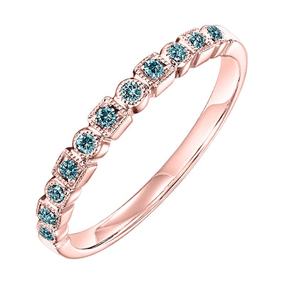 10Kt Rose Gold Diamond 1/10Ctw Ring