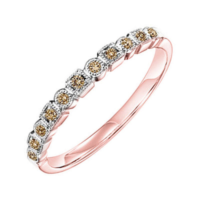 14Kt Rose Gold Diamond 1/10Ctw Ring