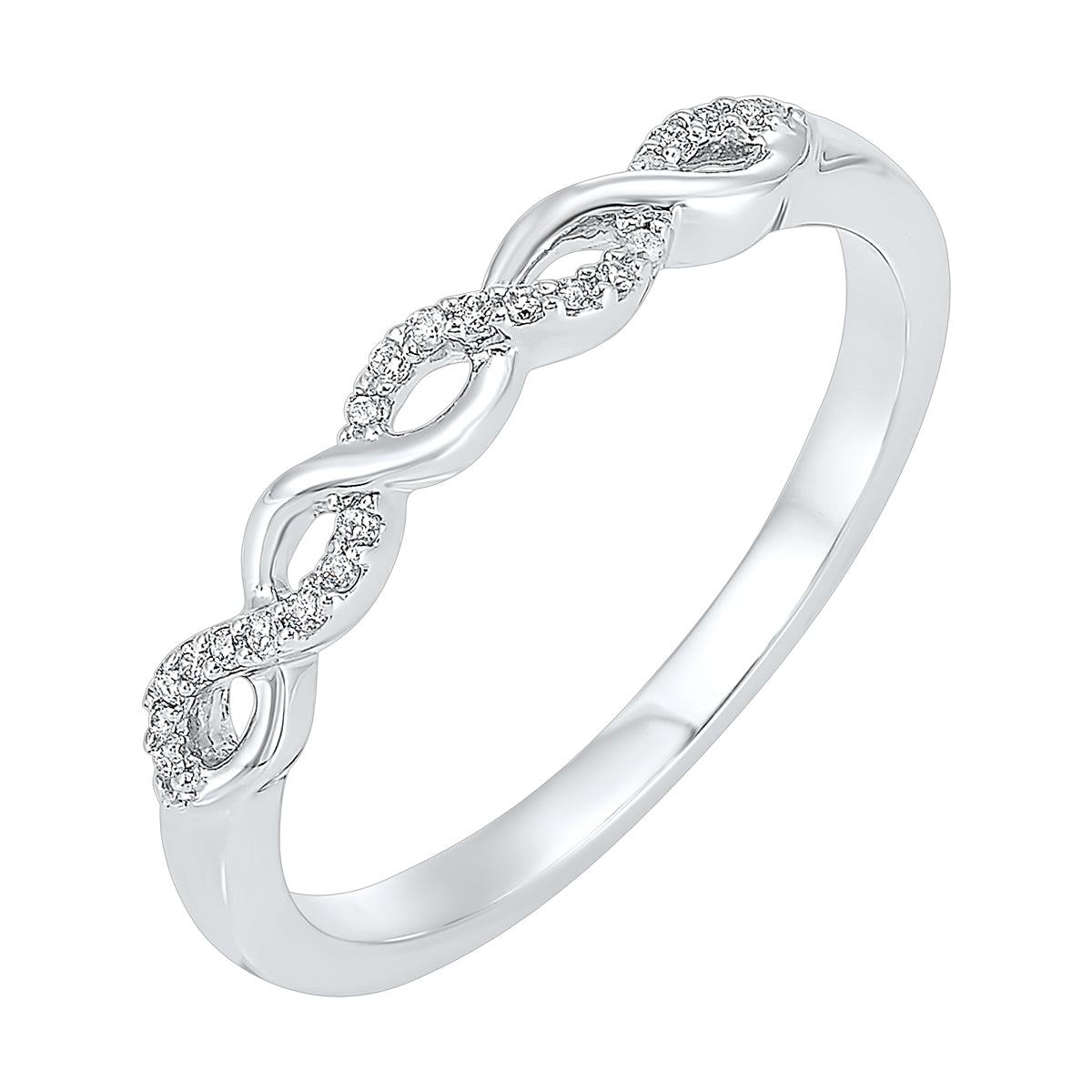 10Kt White Gold Diamond 1/20Ctw Ring