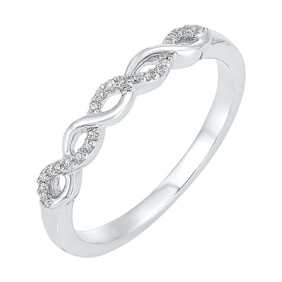 10Kt White Gold Diamond 1/20Ctw Ring