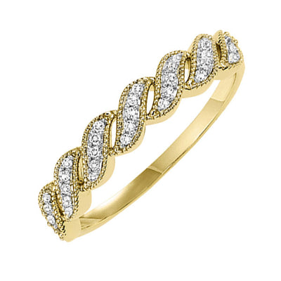 10Kt Yellow Gold Diamond 1/10Ctw Ring