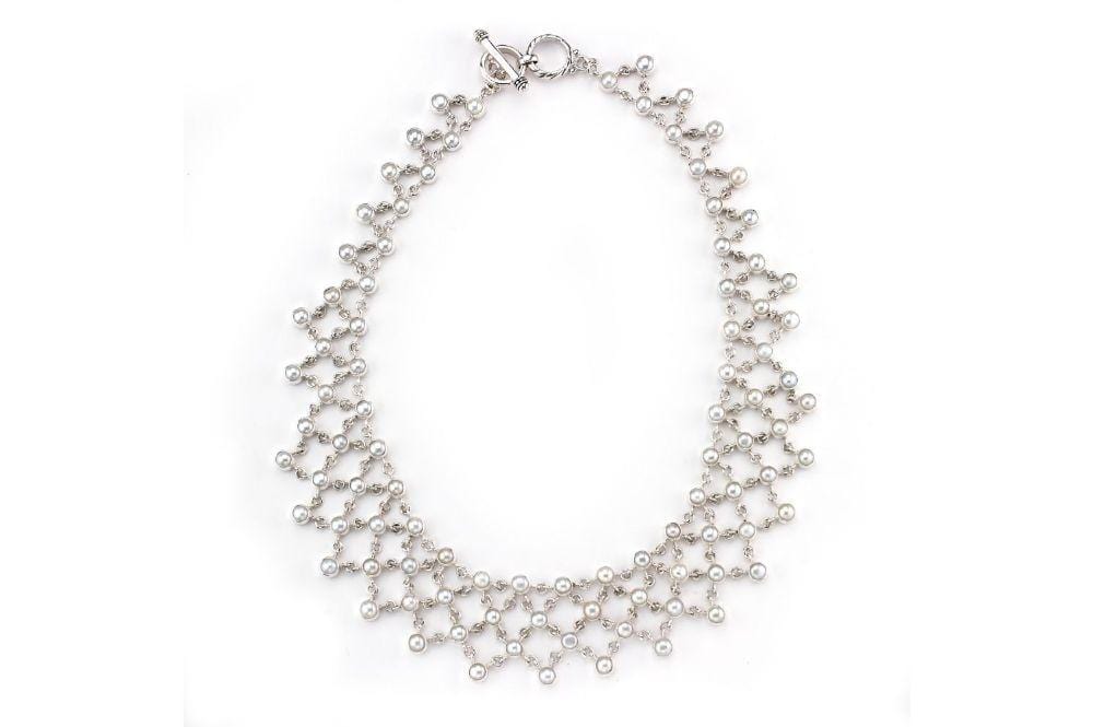 Glistening Web Necklace