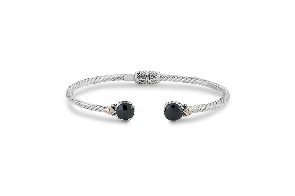 Glow Bangle- Black Spinel