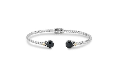 Glow Bangle- Black Spinel