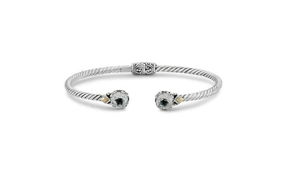 Glow Bangle- White Topaz