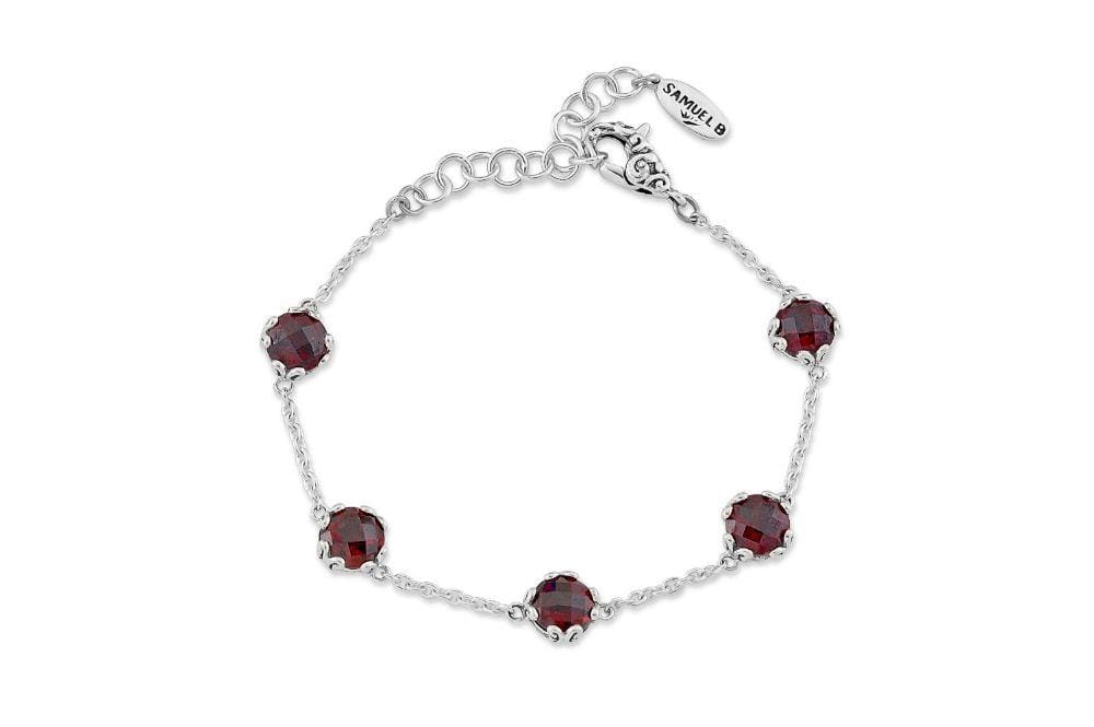 Glow Bracelet- Garnet