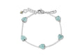 Glow Heart Bracelet- Aquamarine