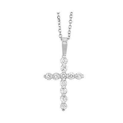 14Kt White Gold Diamond 3/4Ctw Pendant