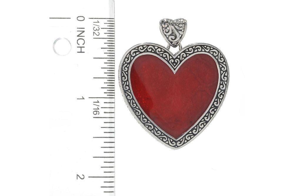 Heart Reef Pendant- Coral