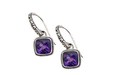 Honesty Earrings- Amethyst