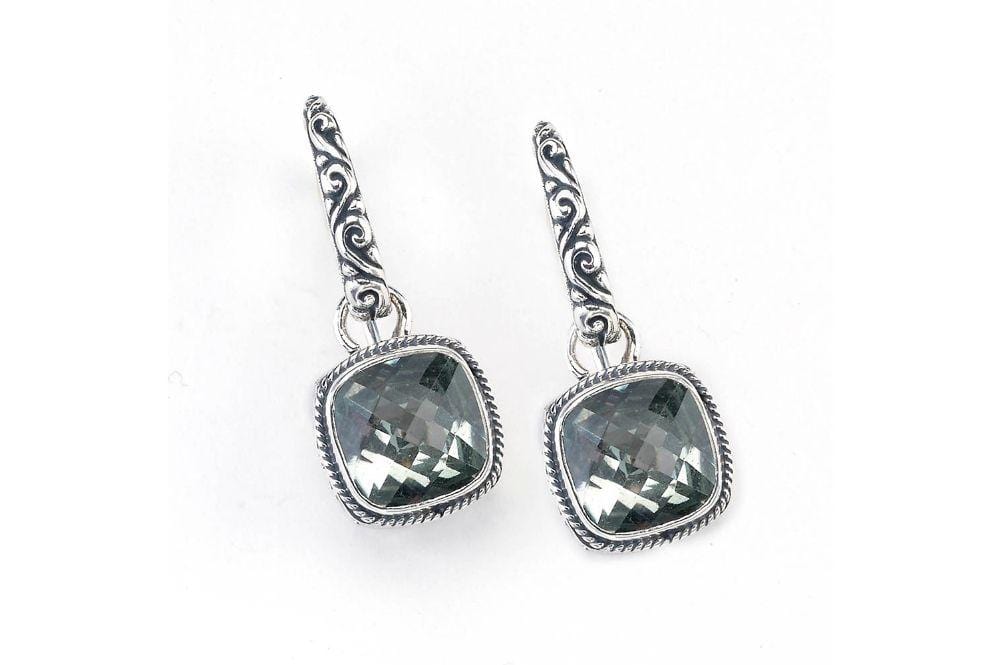 Honesty Earrings- Green Amethyst