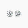 Round Cut Lab Grown Diamond Stud Earrings 0.75 Ct