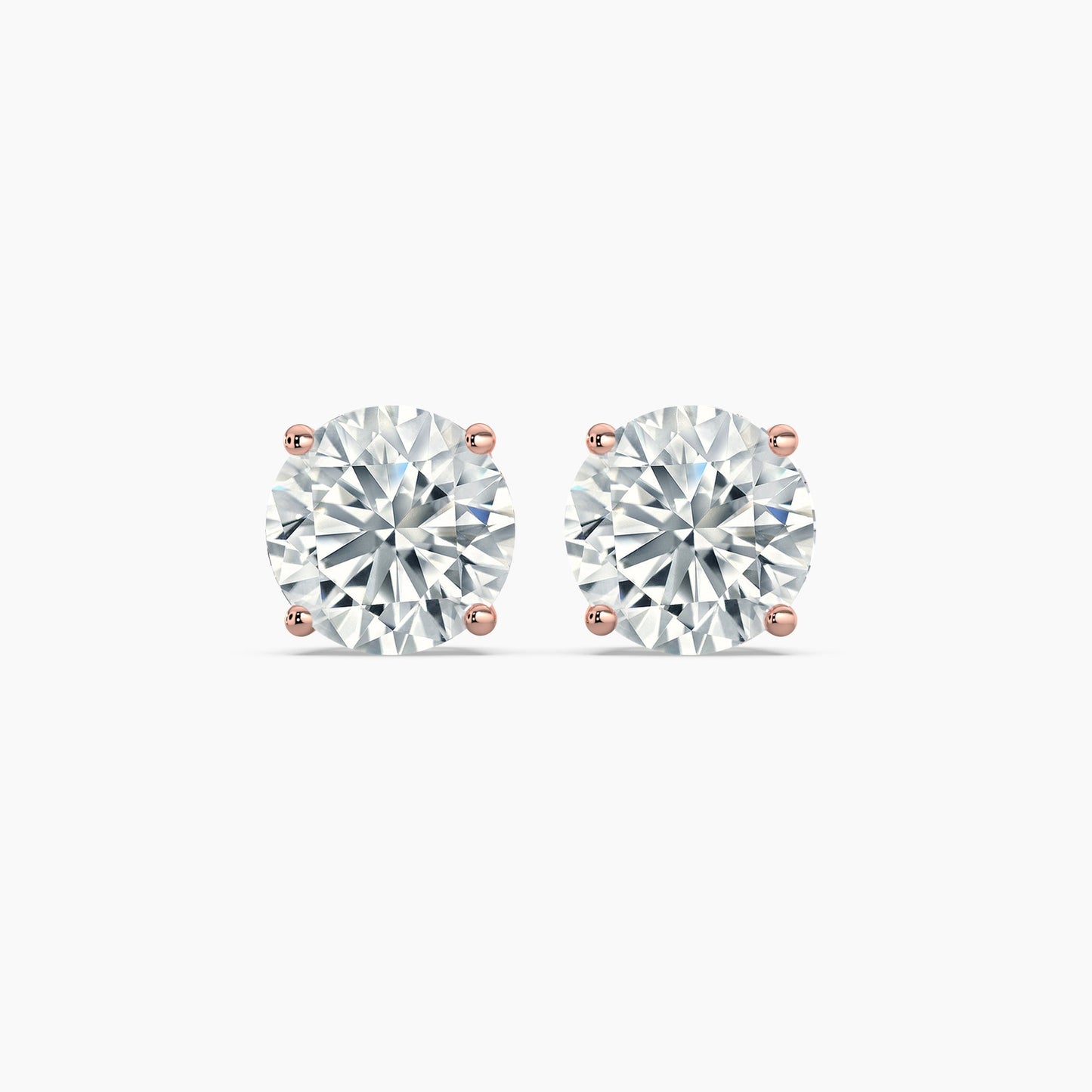 Round Brilliant Cut Natural Diamond Stud Earrings 0.20 Ct