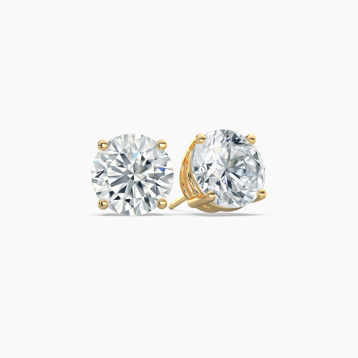 Round Brilliant Cut Natural Diamond Stud Earrings 0.25 Ct