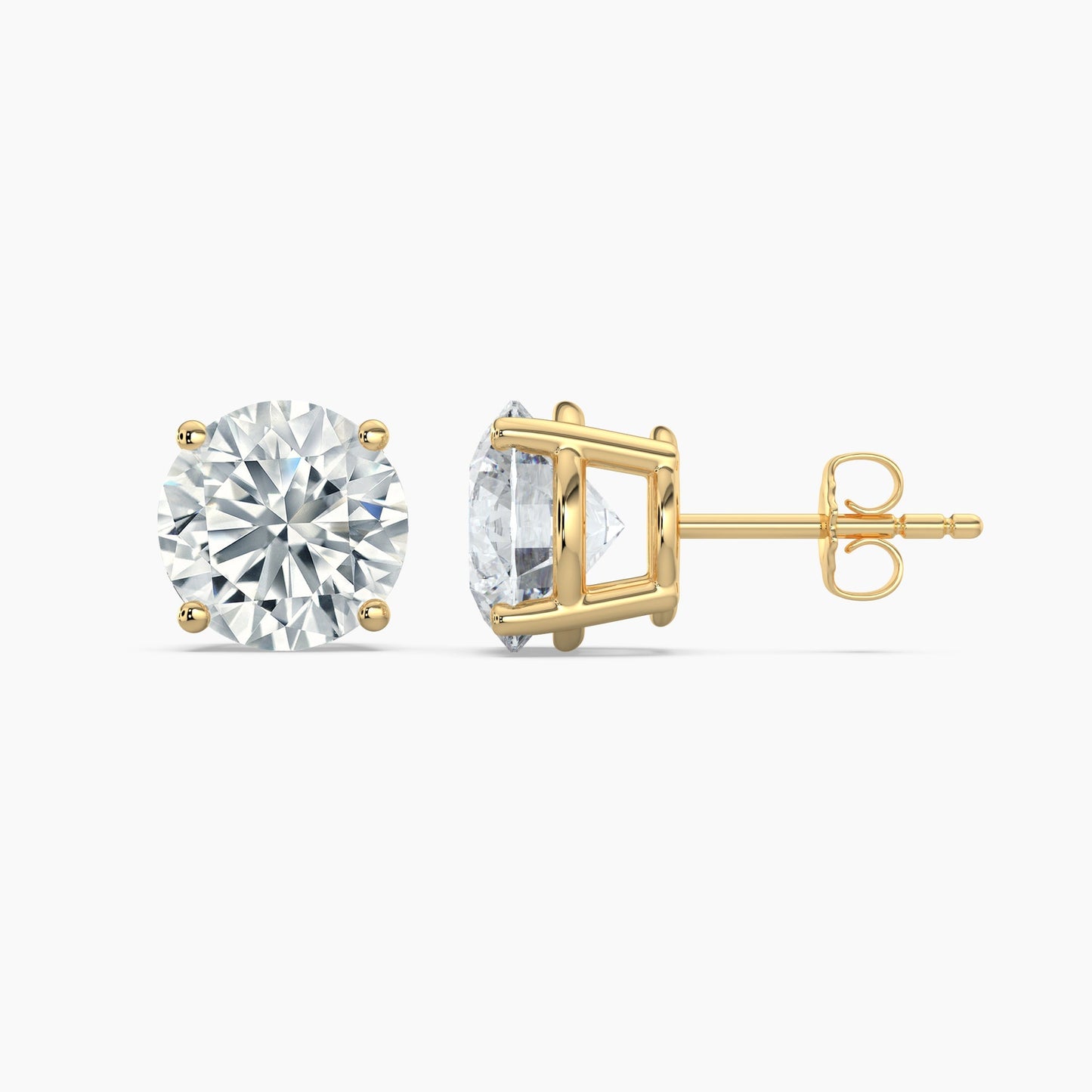 Round Brilliant Cut Natural Diamond Stud Earrings 0.20 Ct