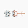 Round Brilliant Cut Natural Diamond Stud Earrings 0.25 Ct